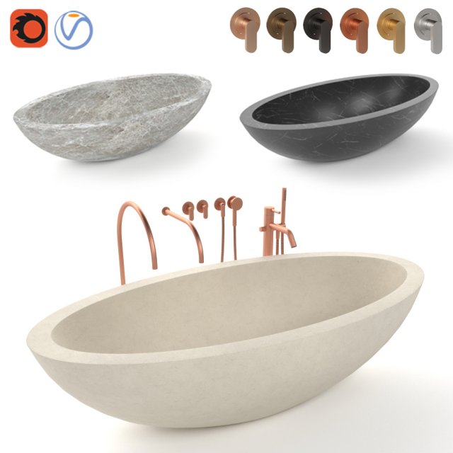 cocoon tulum bath - lab collection 3D मॉडल .c4d .max .obj .3ds .fbx .stl .blend 
