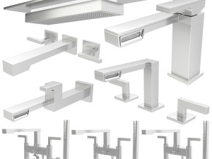 brizo faucet and shower - frank lloyd wright collection Modèle 3D