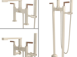 brizo faucet and shower - frank lloyd wright collection Modèle 3D
