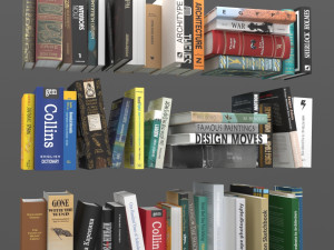 book collection 3D Модель