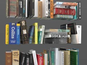 book collection 3D Model