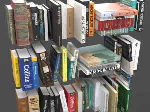 book collection 3D Model