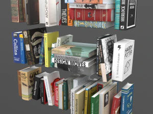 book collection 3D Model