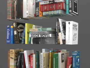 book collection 3D Model