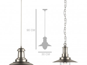 fisherman pendant light 3D 模型