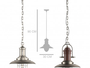 fisherman pendant light 3D 模型