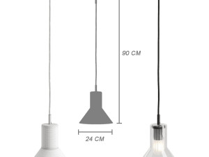 Ext Peacock pendant light Modello 3D