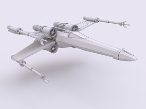 star wars x-wing 3D प्रिंट मॉडल