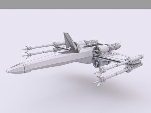 star wars x-wing 3D प्रिंट मॉडल