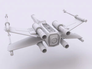 star wars x-wing 3D Print Model