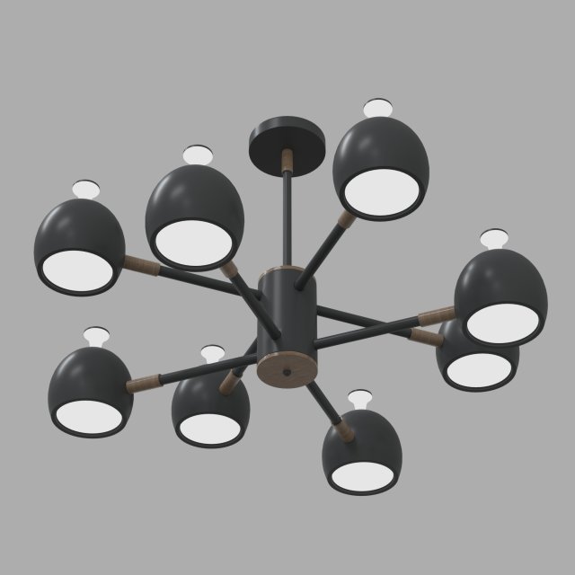 chandelier 3D 模型 .c4d .max .obj .3ds .fbx .stl .blend 