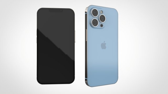 iphone13pro 3D Model .c4d .max .obj .3ds .fbx .stl .blend 