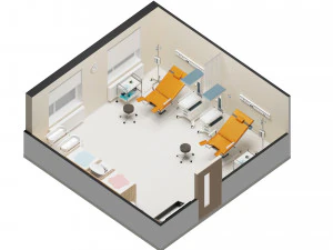 родильное отделение 3D Модель