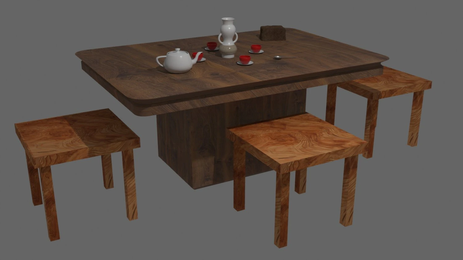table 3D Model .c4d .max .obj .3ds .fbx .stl .blend 