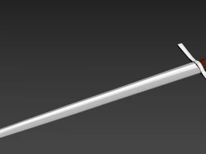 середньовічний меч 3D Модель