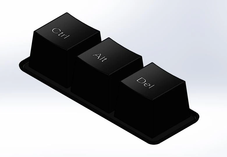 keyboard cups 3D Print Model .c4d .max .obj .3ds .fbx .stl .blend 