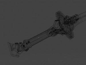 katana low poly default textures Modelo 3D