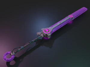 krystal sword 3D Model
