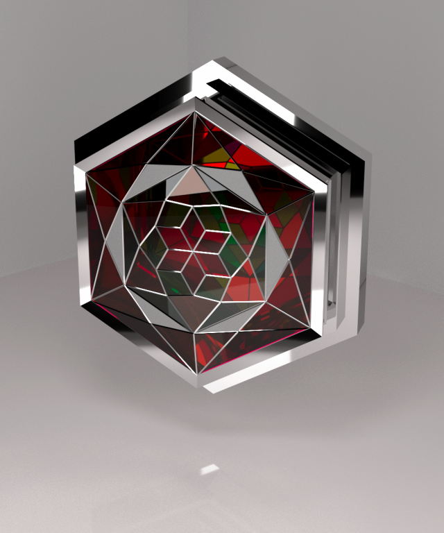 wall lamp chrome stained glass glass Modelo 3D .c4d .max .obj .3ds .fbx .stl .blend 