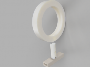 stylish 3d circular thin light Model do druku 3D