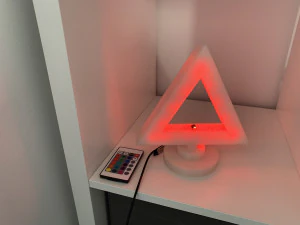 stylish 3d triangular thin light 3D Print Model