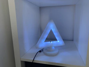 stylish 3d triangular thin light 3D Print Model