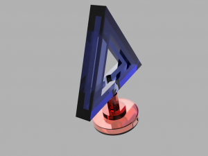 stylish 3d triangular thin light 3D 프린트 모델