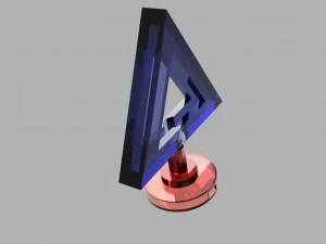 stylish 3d triangular thin light 3D Print Model