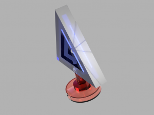 stylish 3d triangular thin light 3D 프린트 모델