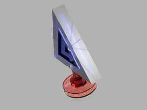 stylish 3d triangular thin light 3D Print Model