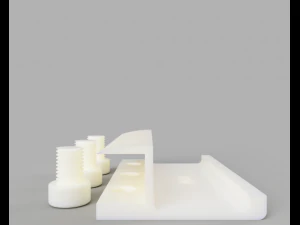 soporte del controlador Modelo de impresión 3D