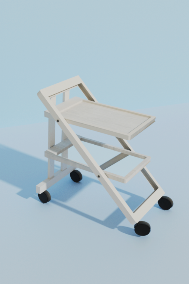 elegant serving table 3D Model .c4d .max .obj .3ds .fbx .stl .blend 