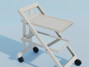 elegant serving table 3D Model