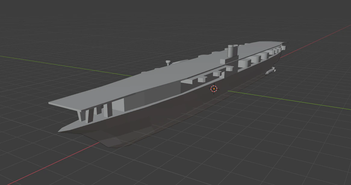 world war carrier 3D Model .c4d .max .obj .3ds .fbx .stl .blend 