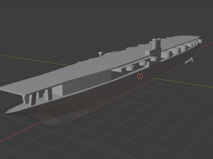 world war carrier 3D Model