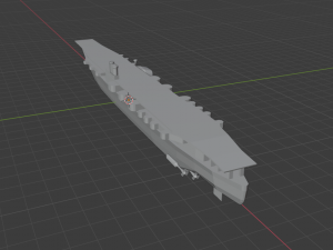 world war carrier 3D 模型