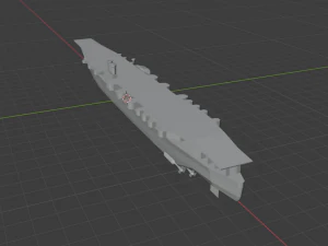 world war carrier 3D Model