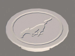 aplique de tapiseria mustang gt 2007 3D Print Model