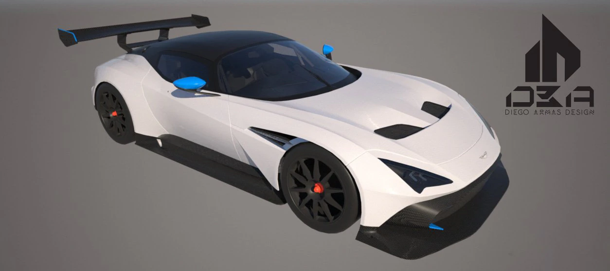 aston martin - vulcan type r 3D Model .c4d .max .obj .3ds .fbx .stl .blend
