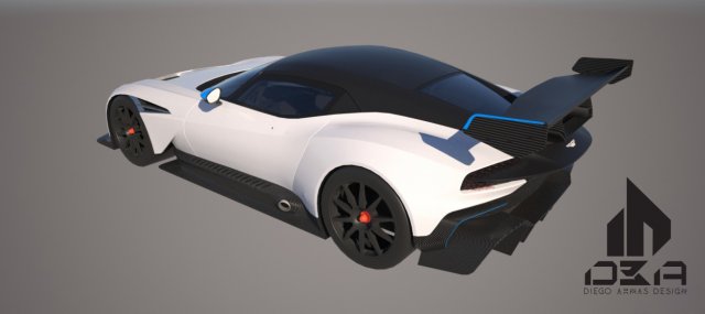aston martin - vulcan type r Model 3D in Keranjang 3DExport