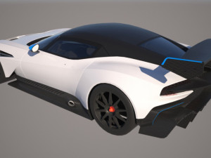 aston martin - vulcan type r Model 3D