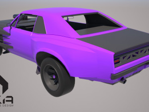 cyberpunk muscle car srrx concept Modelo 3D