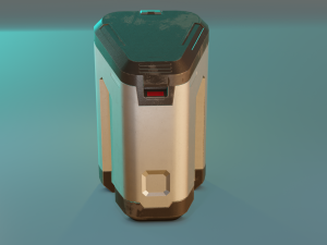 Sci-fi industrial container 3D Model