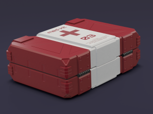 Sci-fi first aid kit 2 in 1 3D Модель