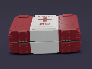 Sci-fi first aid kit 2 in 1 3D Модель
