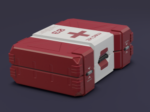 Sci-fi first aid kit 2 in 1 3D Модель