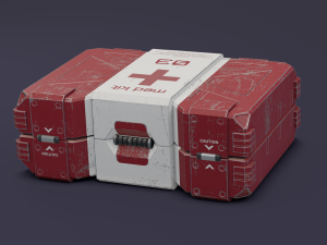 Sci-fi first aid kit 2 in 1 3D Модель