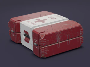 Sci-fi first aid kit 2 in 1 3D Model