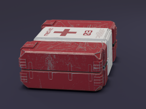 Sci-fi first aid kit 2 in 1 3D Модель