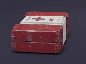 Sci-fi first aid kit 2 in 1 3D Model